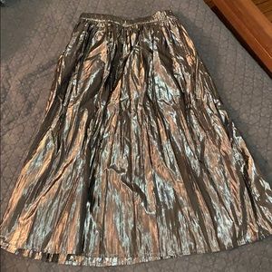 Midi shimmer skirt